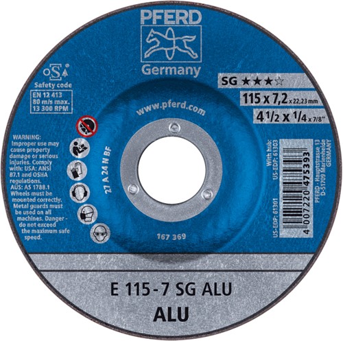 Pferd Afbraamschijf E 115-7 SG ALU