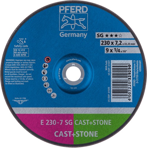 Pferd Afbraamschijf E 230-7 SG CAST+STONE