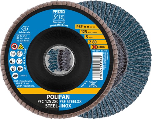 Pferd Polifan PFC 125 Z80 PSF STEELOX/X-LOCK