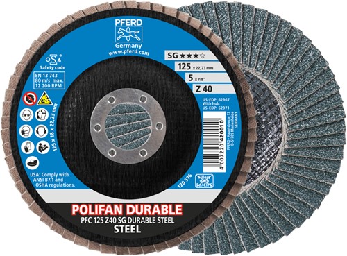 Pferd Polifan PFC 125 Z40 SG DURABLE STEEL